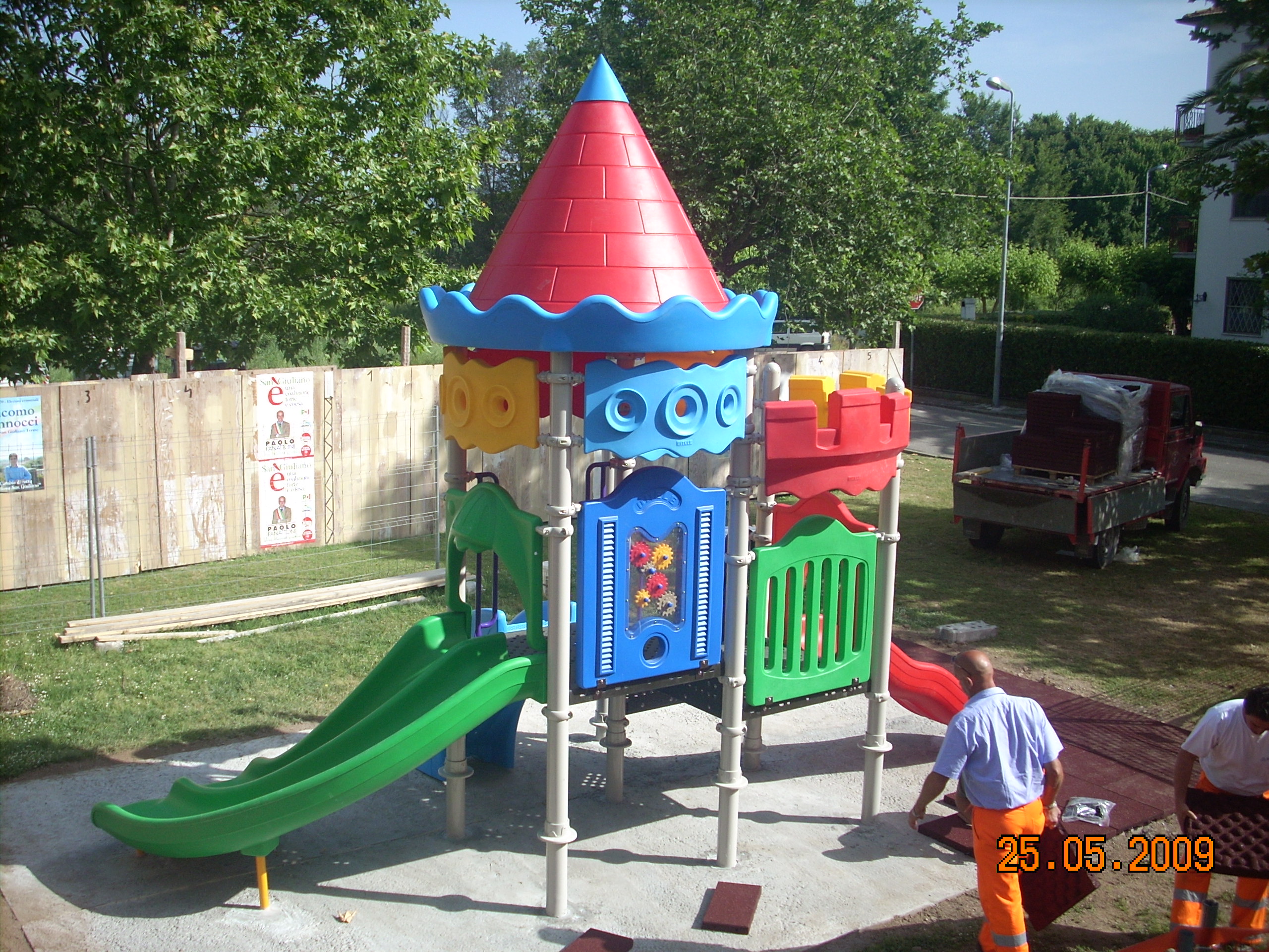 Allestimento giochi per bambini